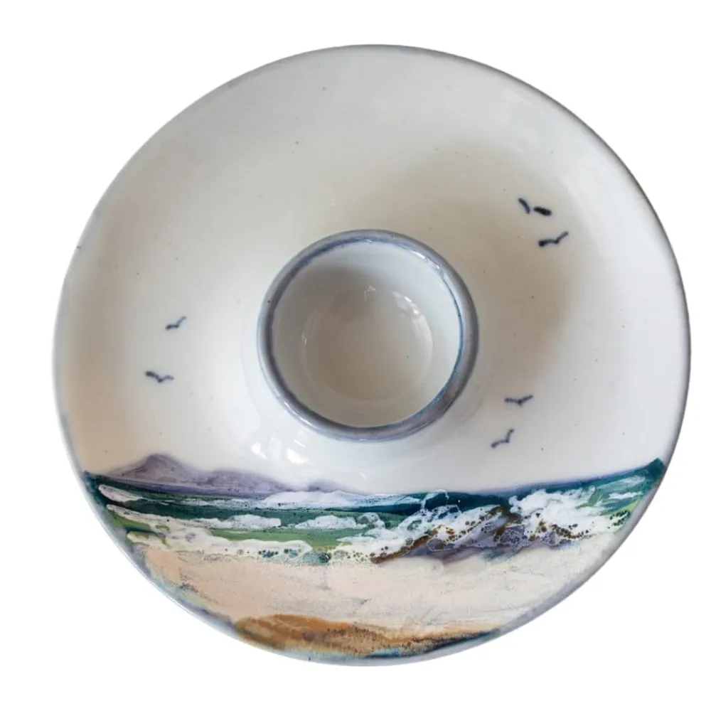 Highland Stoneware Seascape Egg Saucer- Highland Stoneware