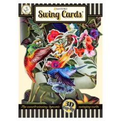 Hummingbirds Swing Card- Greeting Cards