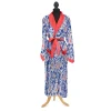 Ikat Print Blue Robe Gown- Robes, Nightgowns & Dresses