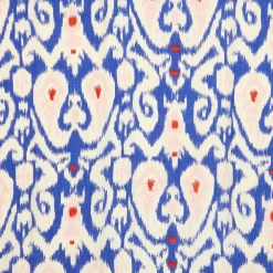 Ikat Print Blue Robe Gown- Robes, Nightgowns & Dresses