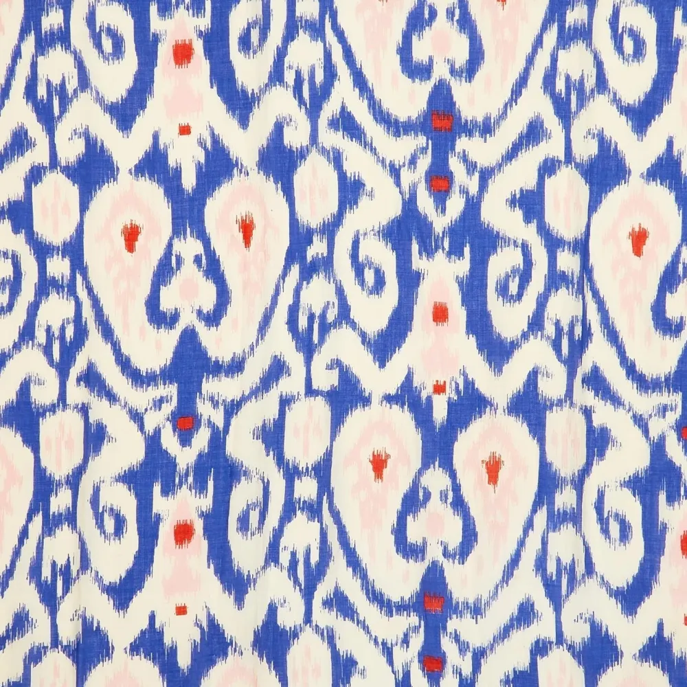 Ikat Print Blue Robe Gown- Robes, Nightgowns & Dresses