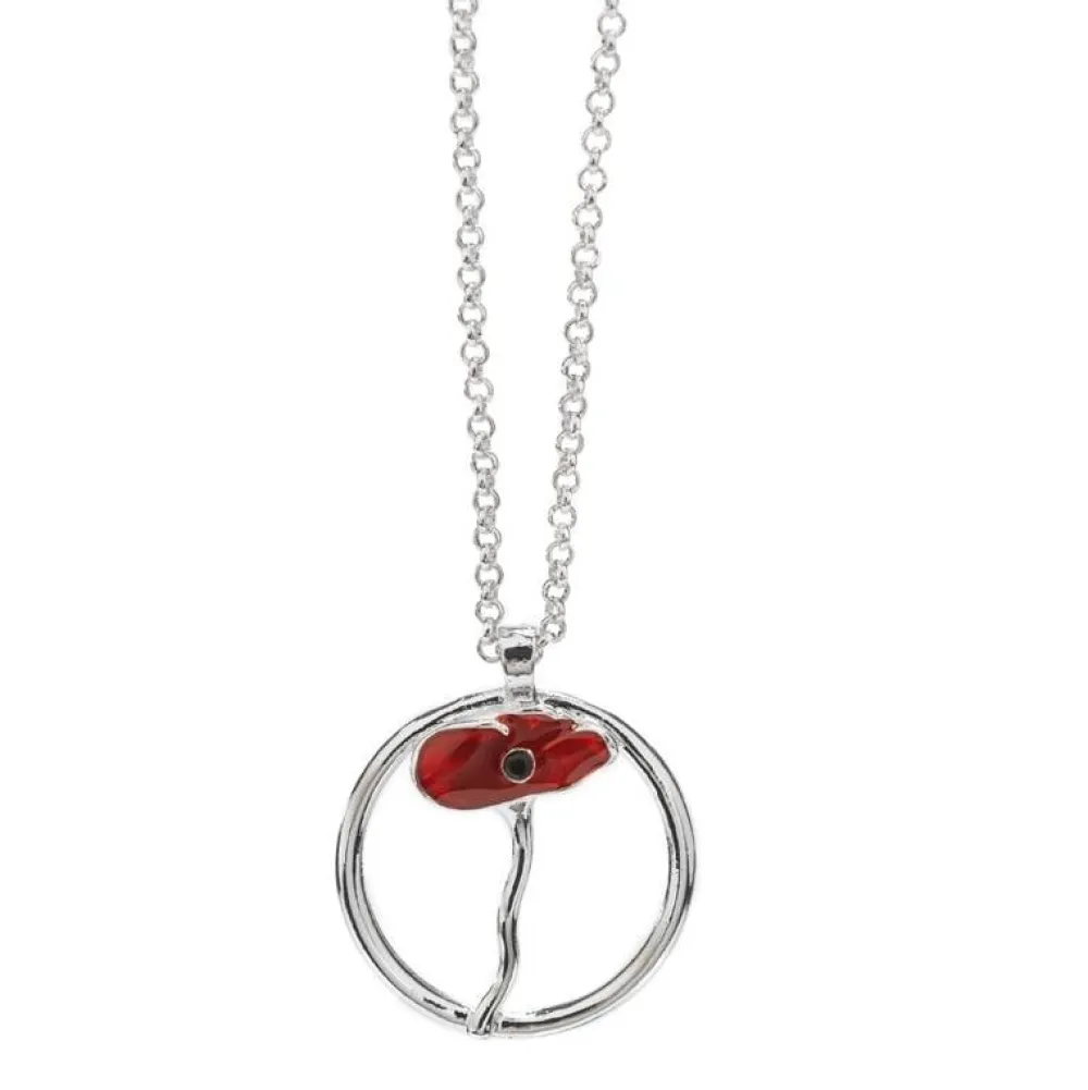 Imperial War Museum Poppy Necklace- Necklaces & Pendants