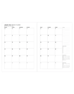 Inspire A5 Week to View Planner 2026, Navy- Journals & Other Stationery