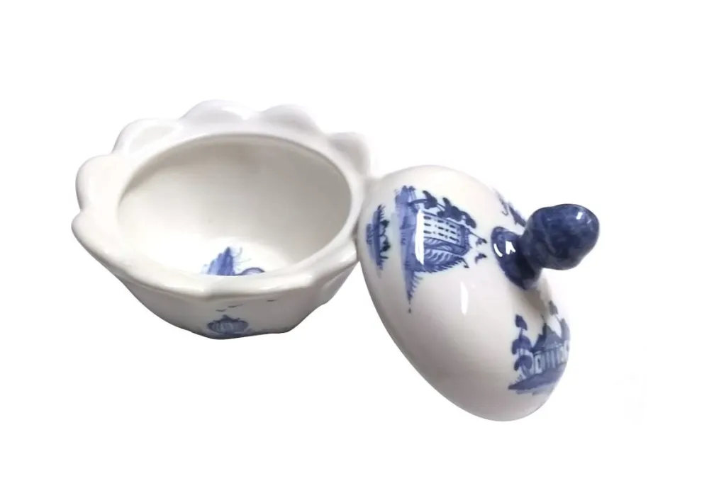 Isis Ceramics Blue Palladian Sugar Bowl- Isis Ceramics|Creamers & Sugar Bowls