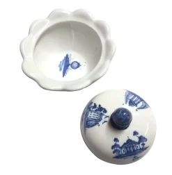 Isis Ceramics Blue Palladian Sugar Bowl- Isis Ceramics|Creamers & Sugar Bowls