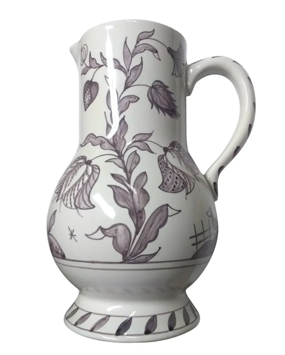 Isis Ceramics Plum Tulip Large Jug- Isis Ceramics