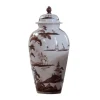 Isis Ceramics Sepia Exotic Animals Wigstand Vase- Vases|Isis Ceramics