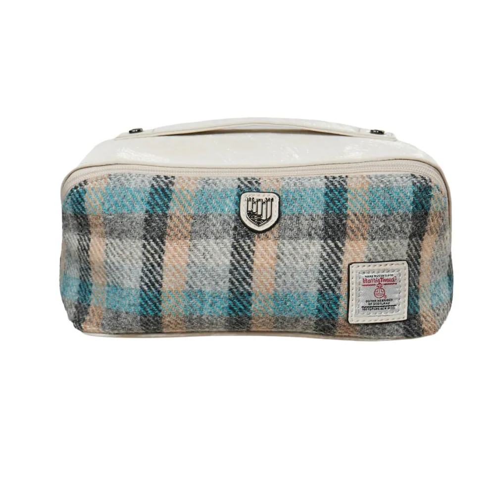 Islander UK Harris Tweed Islander Tartan Toiletry Bag- Bath Accessories