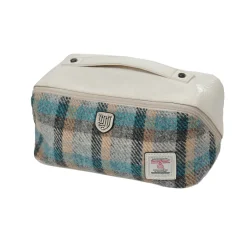 Islander UK Harris Tweed Islander Tartan Toiletry Bag- Bath Accessories