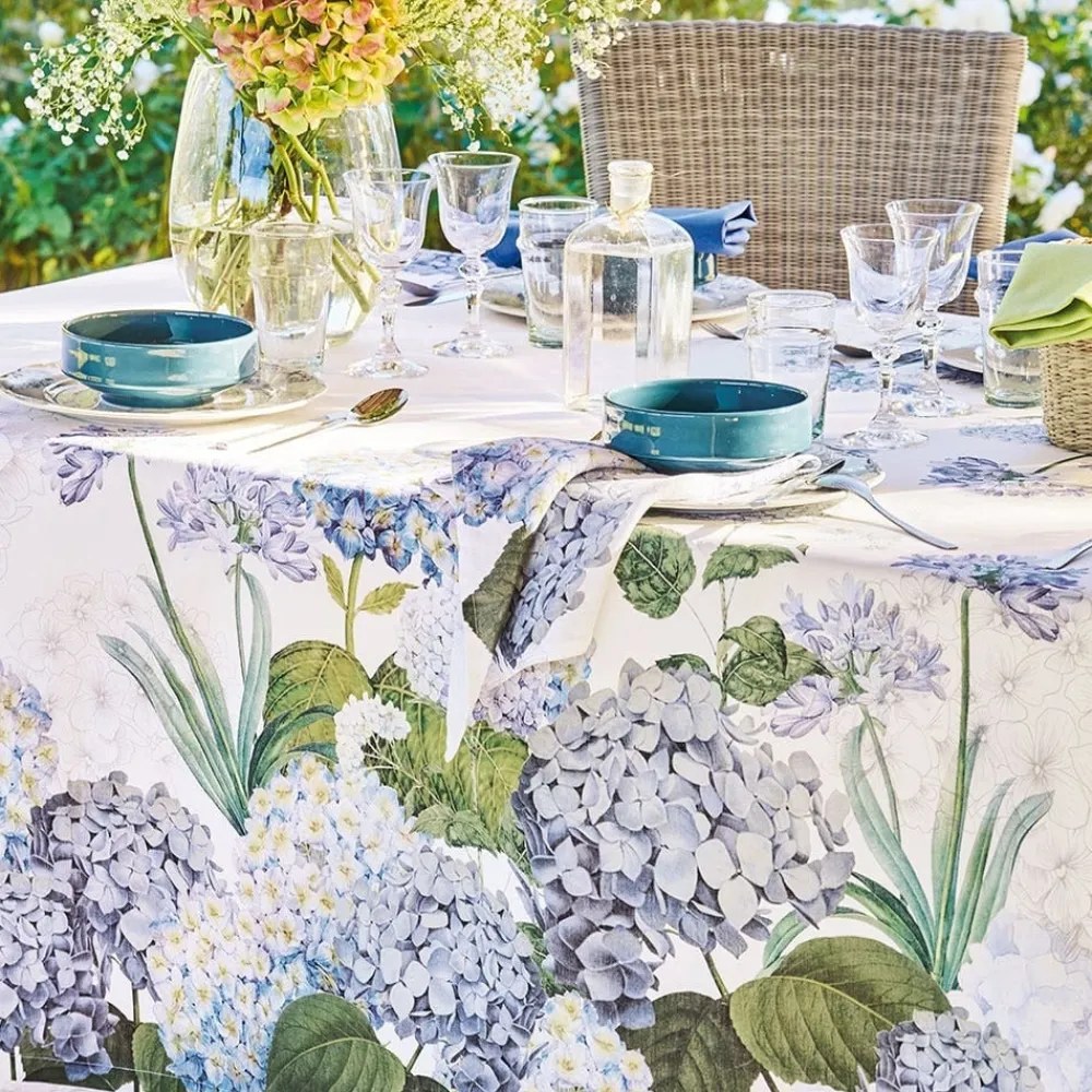 Jardin de Bretagne Bleu Tablecloth, 67” x 89”- Tablecloths