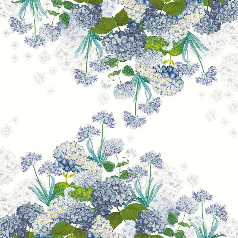 Jardin de Bretagne Bleu Tablecloth, 67” x 89”- Tablecloths