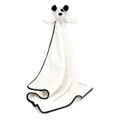 Jellycat Bashful Black & Cream Puppy Blankie- Soft Toys|Toys