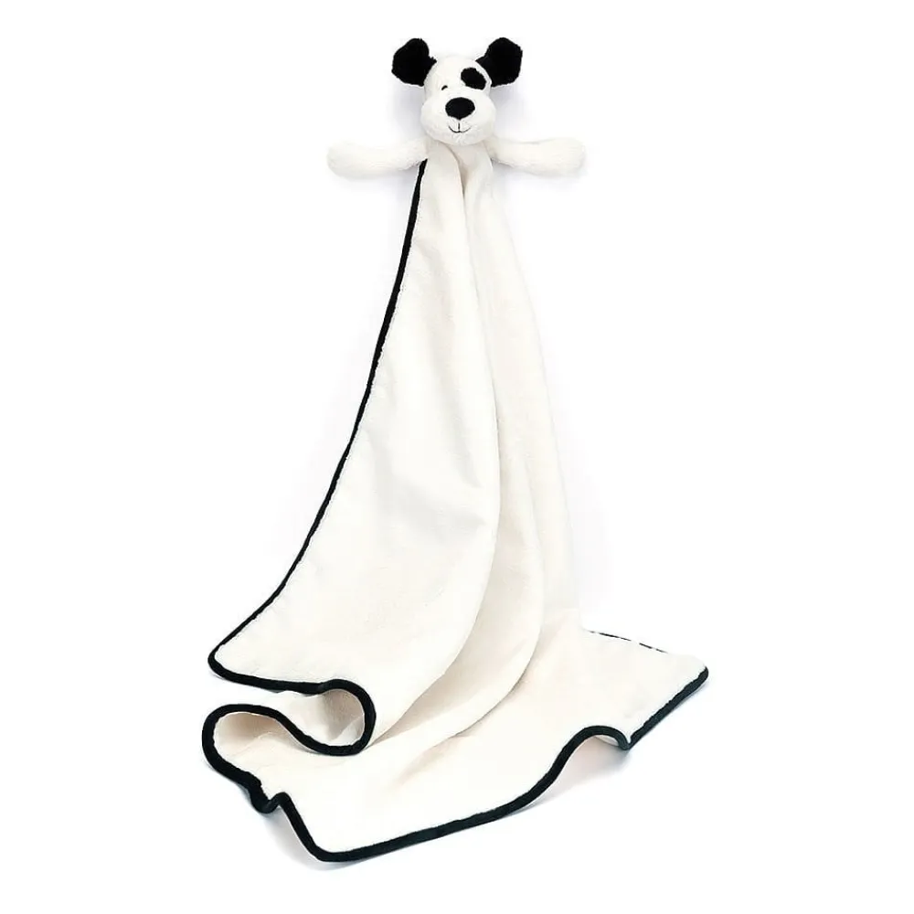 Jellycat Bashful Black & Cream Puppy Blankie- Soft Toys|Toys