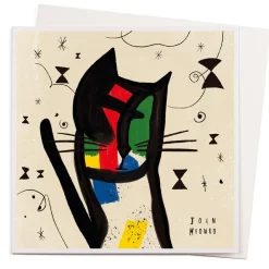 Joan Meowro Cat Greeting Card- Greeting Cards