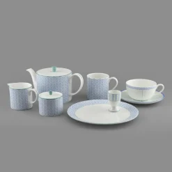 Jo Deakin Ebb Blue & Turquoise Milk Jug- Creamers & Sugar Bowls