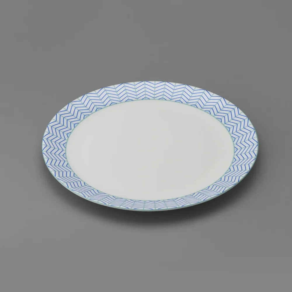 Jo Deakin Ebb Blue & Turquoise Tea Plate- Tea Plates