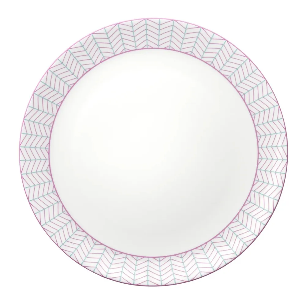 Jo Deakin Ebb Pink & Turquoise Tea Plate- Tea Plates