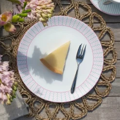 Jo Deakin Ebb Pink & Turquoise Tea Plate- Tea Plates