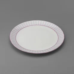 Jo Deakin Ebb Pink & Turquoise Tea Plate- Tea Plates
