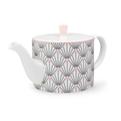 Jo Deakin Zighy Teapot in Grey & Blush Pink- Teapots