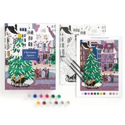 Joy Laforme Christmas Square Paint by Number Kit- Coloring Books & Crafts