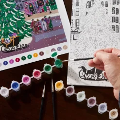 Joy Laforme Christmas Square Paint by Number Kit- Coloring Books & Crafts