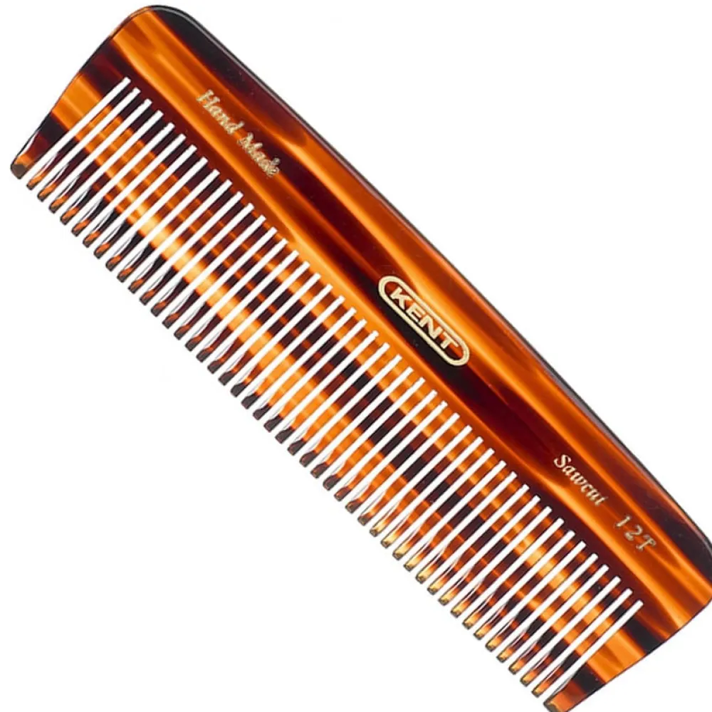 Kent 12T Thick Hair Pocket Comb- Brushes & Combs|Beard & Mustache Care
