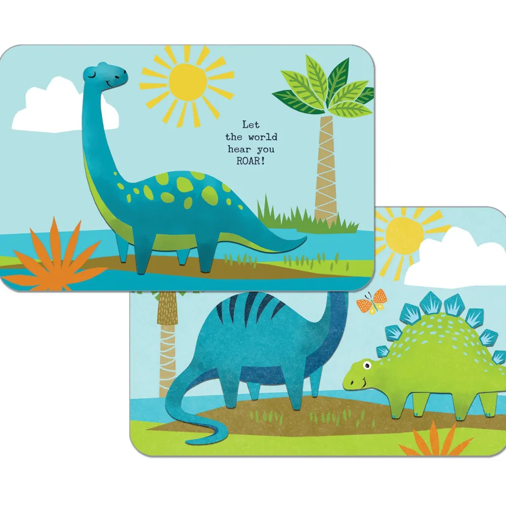Kids Dinosaur Soft Reversible Placemat- Children's Tabletop