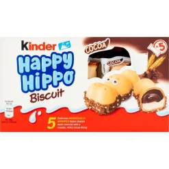 Kinder Happy Hippos Cocoa Biscuits 5 Pack- Biscuits