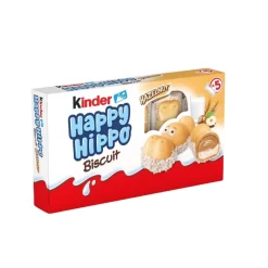 Kinder Happy Hippos Hazelnut Biscuits 5 Pack- Biscuits