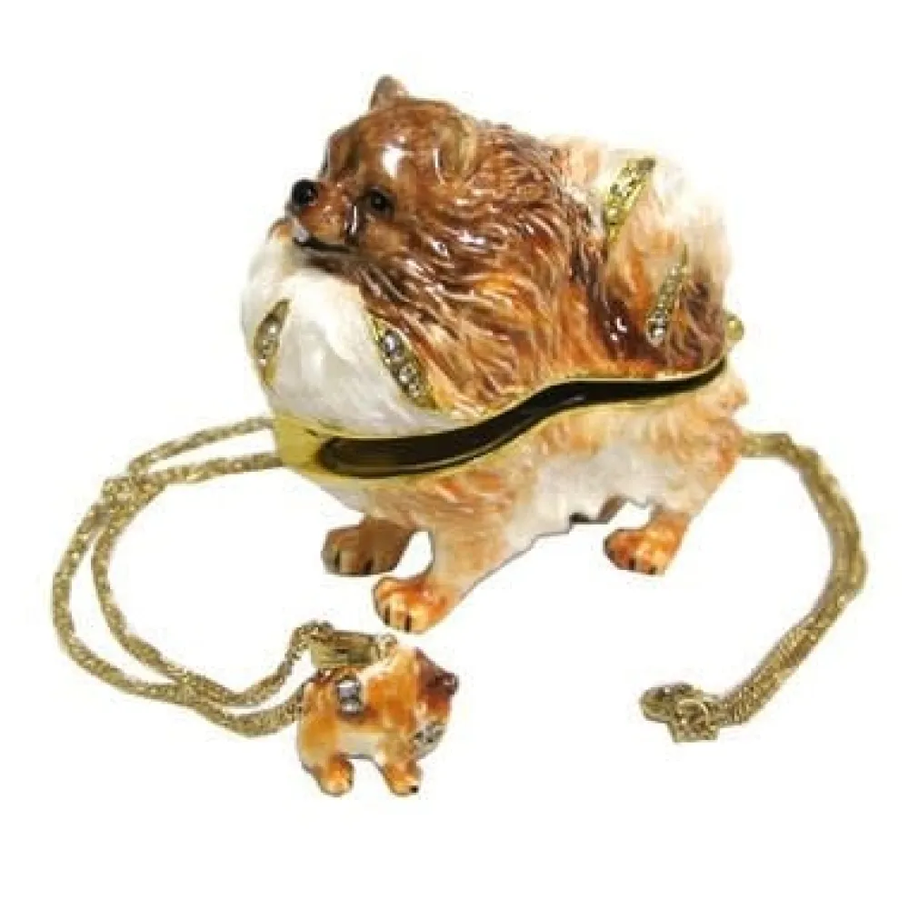 Kingspoint Designs Pom Pom Pomeranian- Necklaces & Pendants|Kingspoint Designs