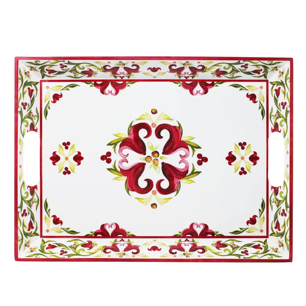 Le Cadeaux Vischio Large Two Handled Serving Tray- Trays
