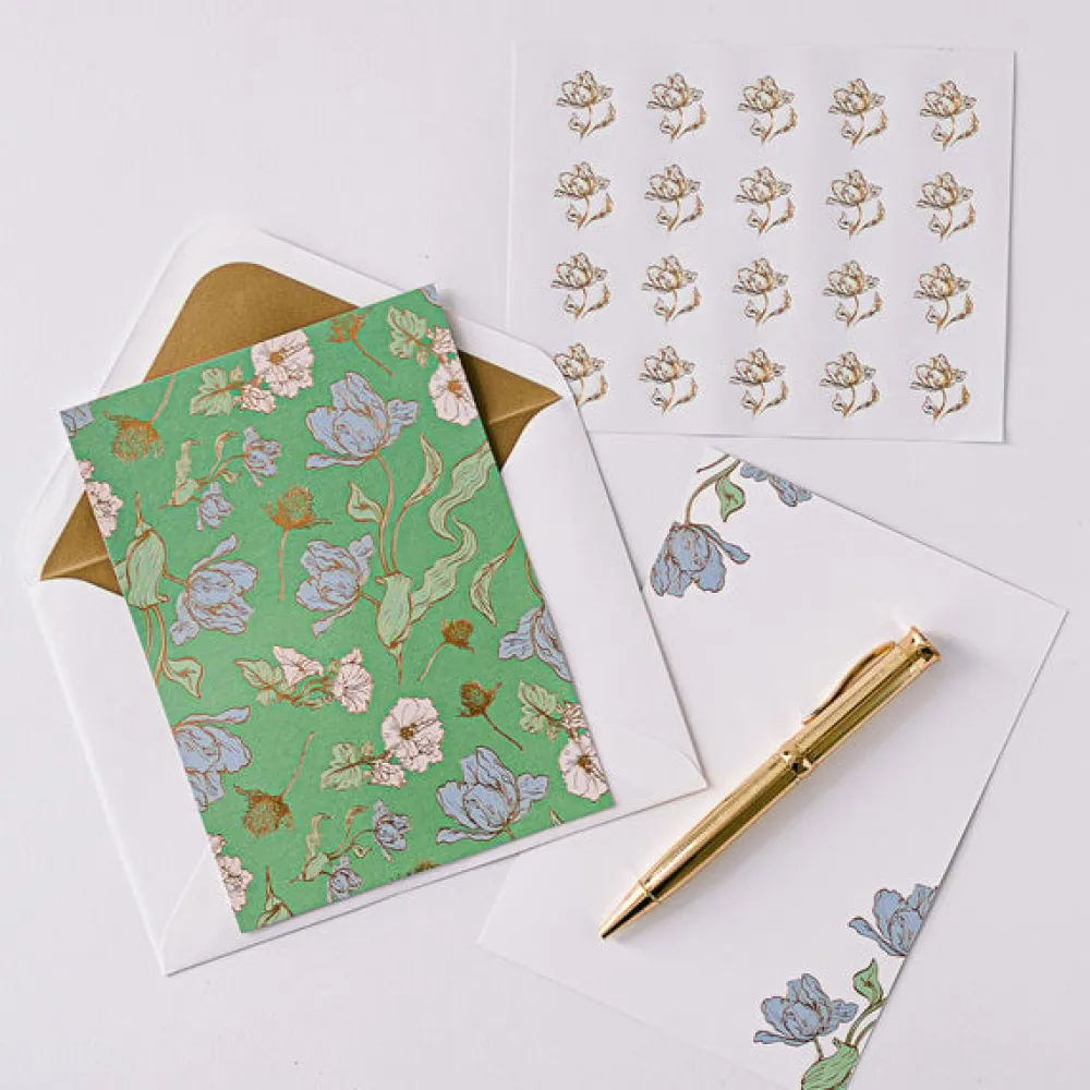 Le Fleurs Parisiennes Luxury Stationery Set- Journals & Other Stationery