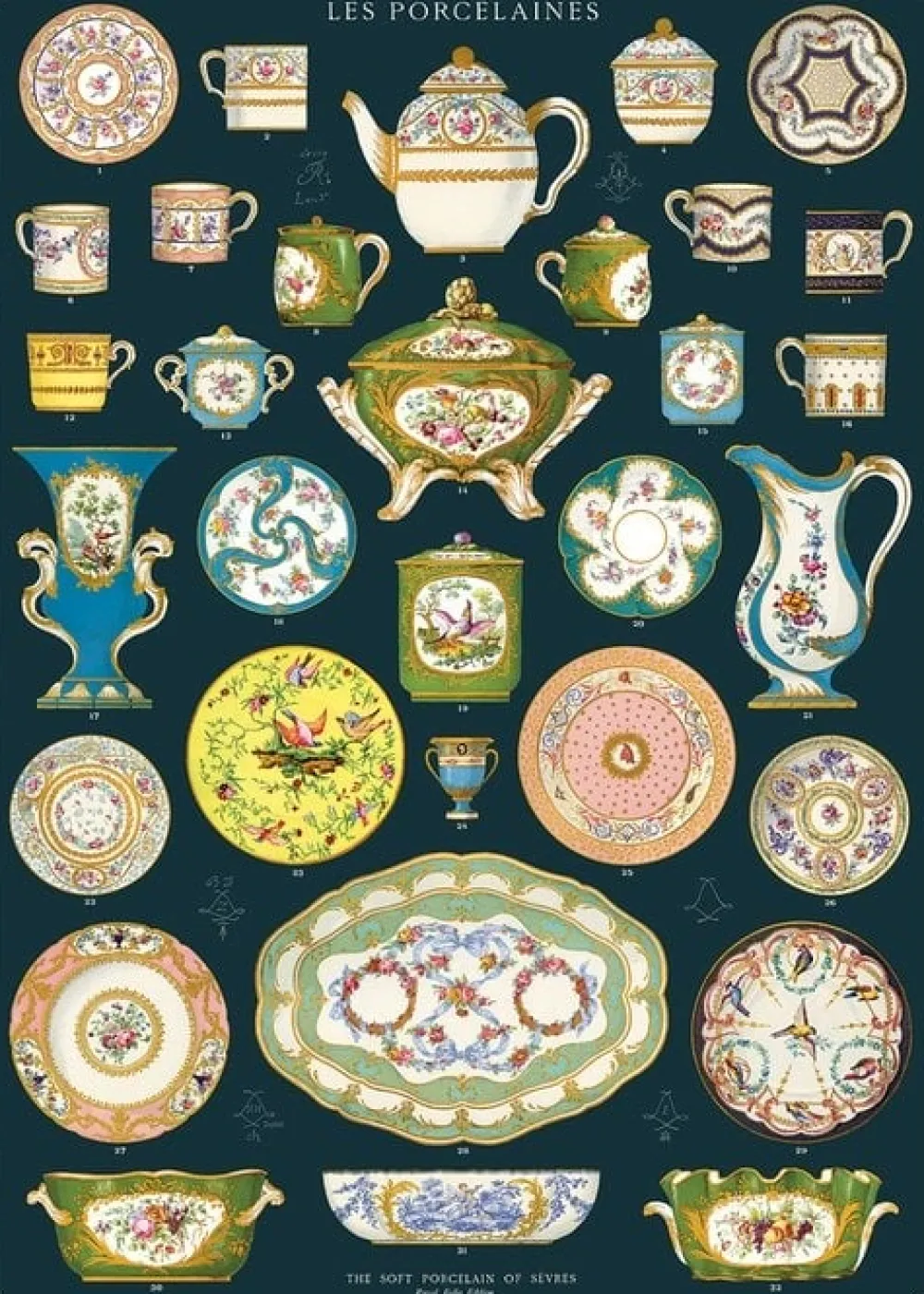 Les Porcelains Poster- Wall Decor