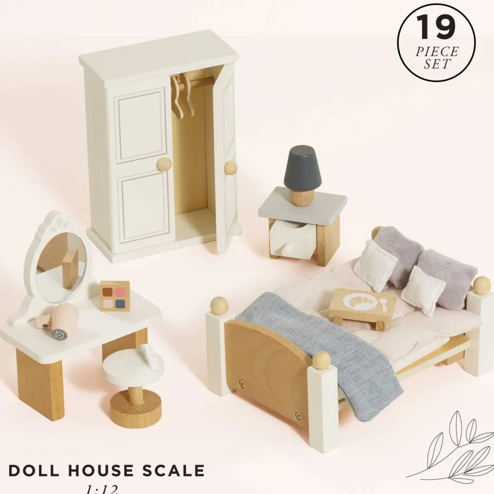 Le Toy Van Daisylane Dolls House Bedroom Set- Toys