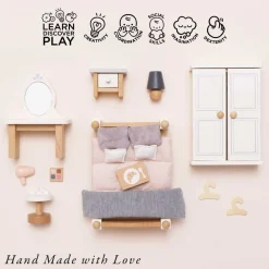 Le Toy Van Daisylane Dolls House Bedroom Set- Toys