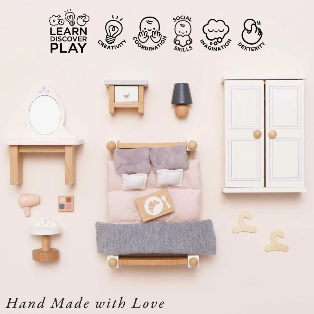 Le Toy Van Daisylane Dolls House Bedroom Set- Toys