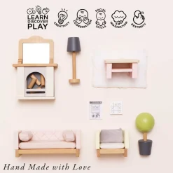 Le Toy Van Daisylane Dolls House Sitting Room Furniture Set- Toys