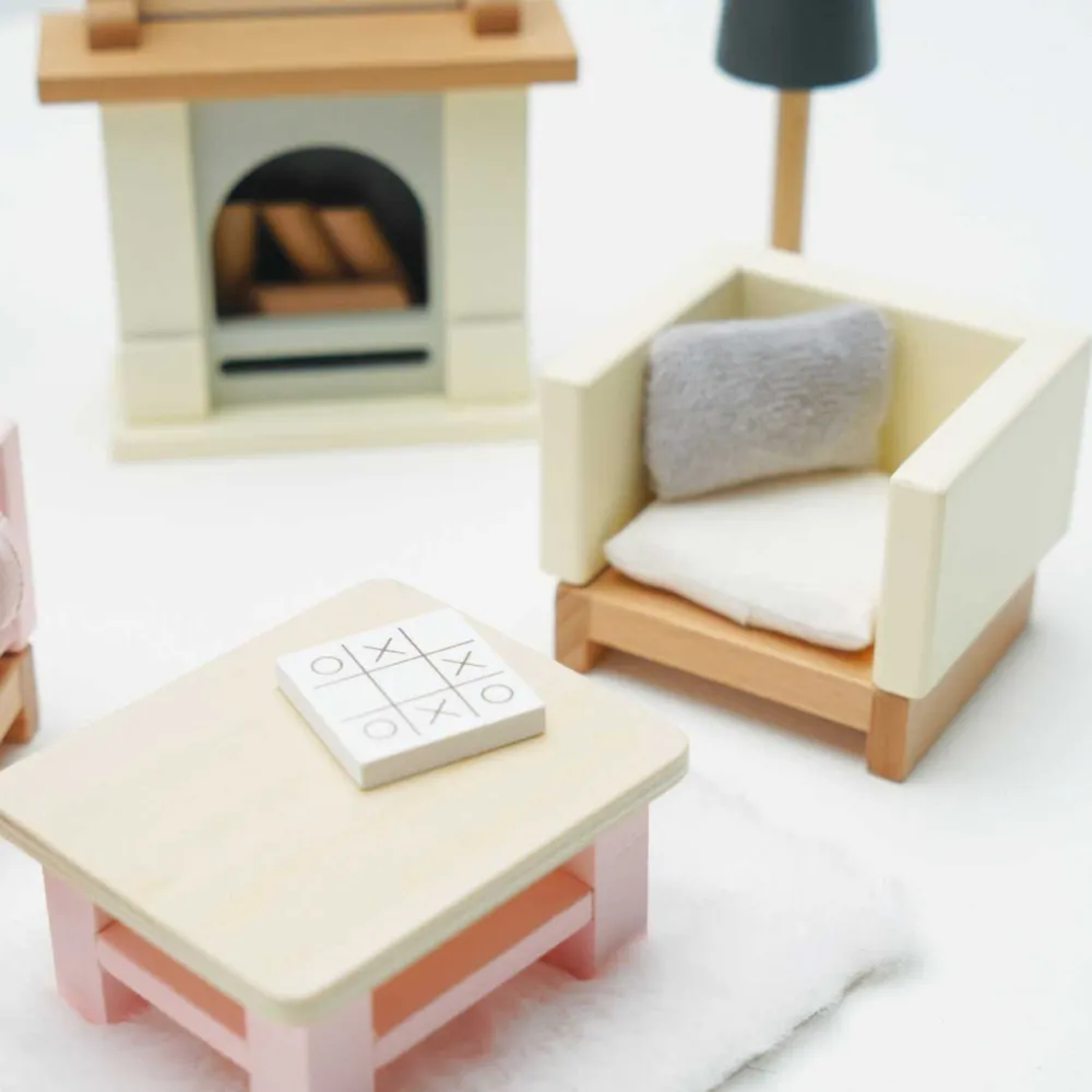 Le Toy Van Daisylane Dolls House Sitting Room Furniture Set- Toys