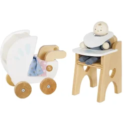 Le Toy Van Dolls House Nursery & Baby Set- Toys