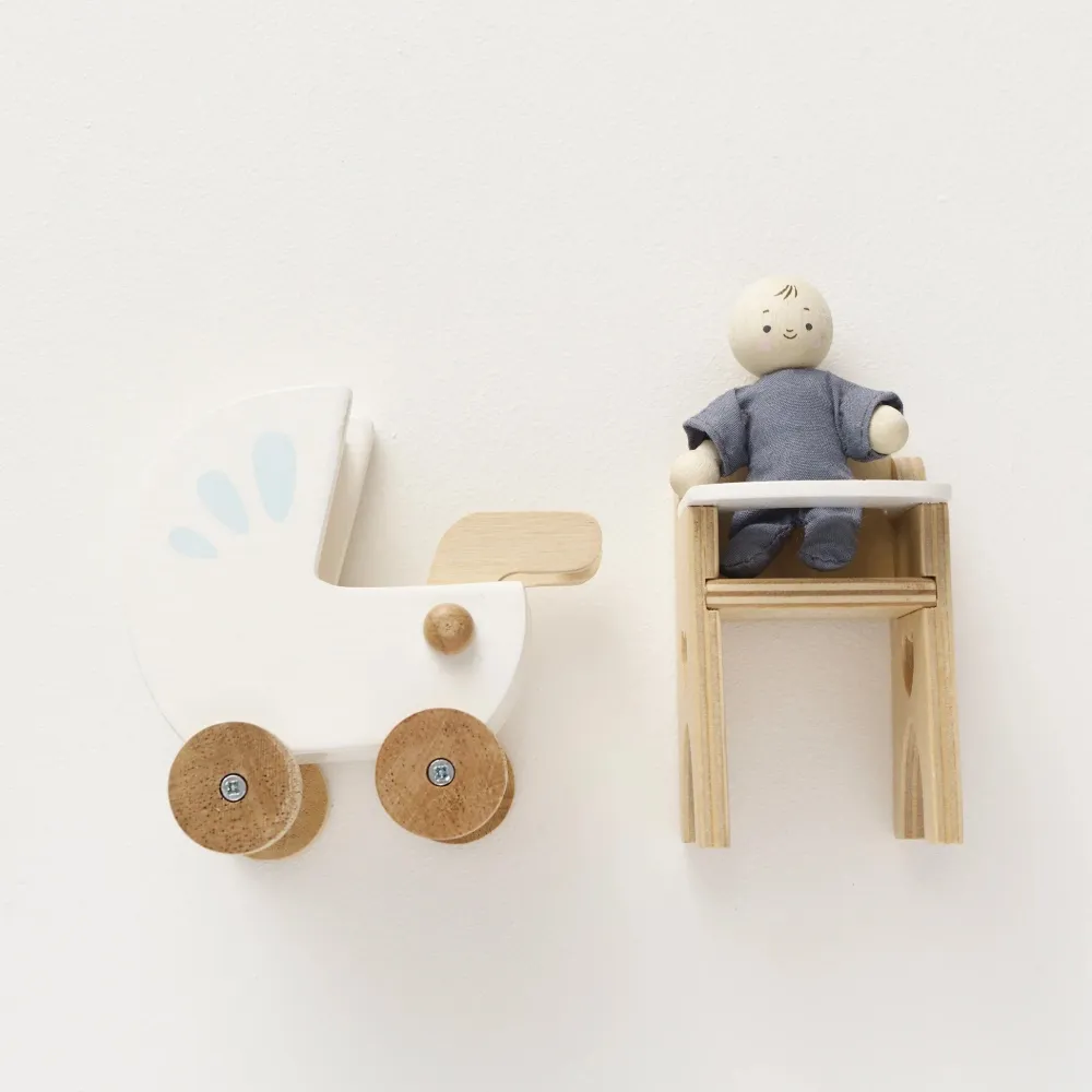 Le Toy Van Dolls House Nursery & Baby Set- Toys