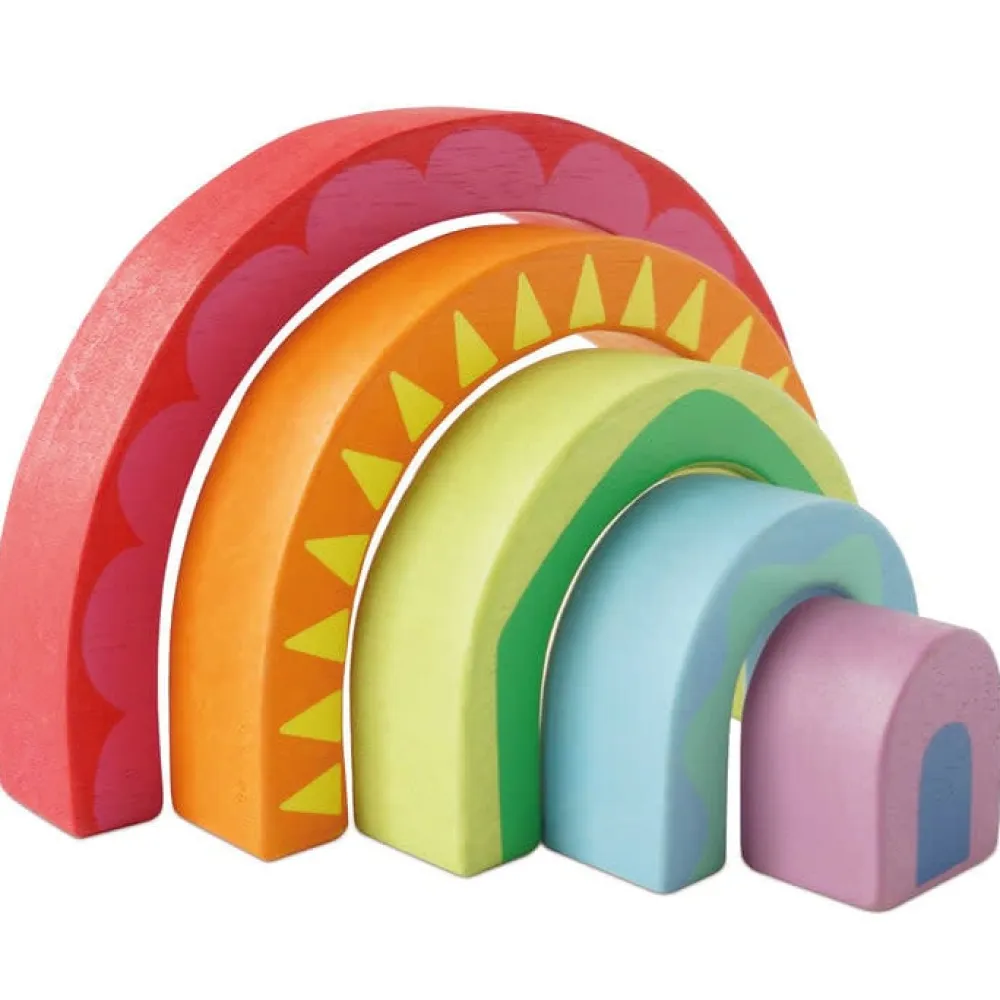 Le Toy Van Rainbow Tunnel Stacking Toy- Toys
