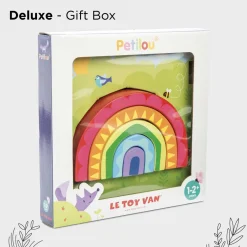 Le Toy Van Rainbow Tunnel Stacking Toy- Toys