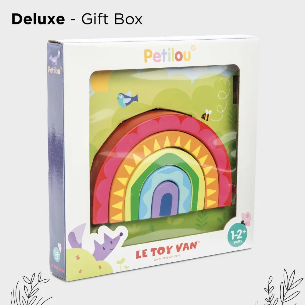 Le Toy Van Rainbow Tunnel Stacking Toy- Toys