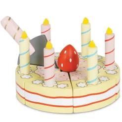 Le Toy Van Sliceable Birthday Cake & Candles- Toys
