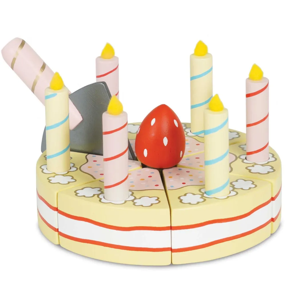 Le Toy Van Sliceable Birthday Cake & Candles- Toys