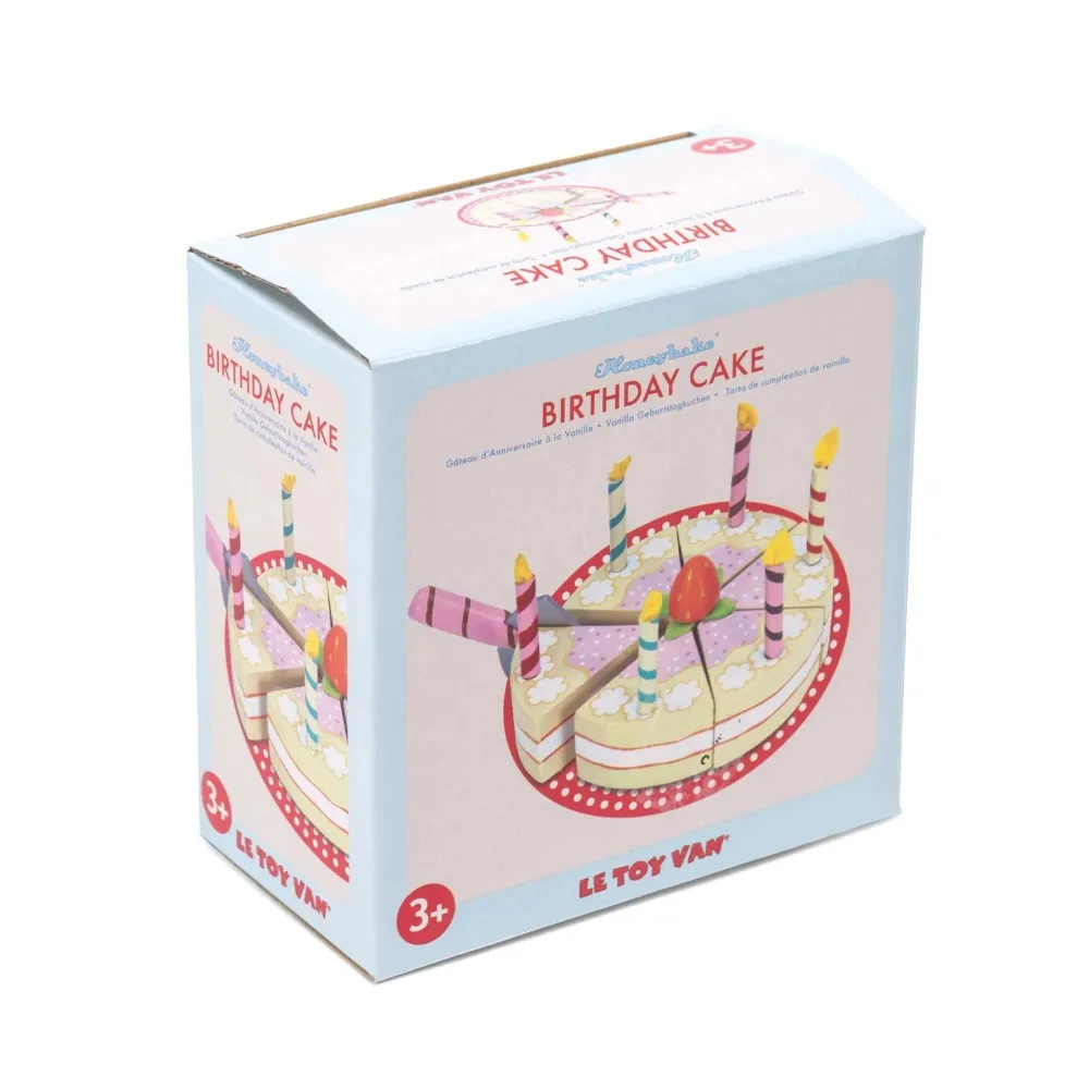 Le Toy Van Sliceable Birthday Cake & Candles- Toys