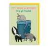 Let's Get Trashed Birthday Card- Greeting Cards