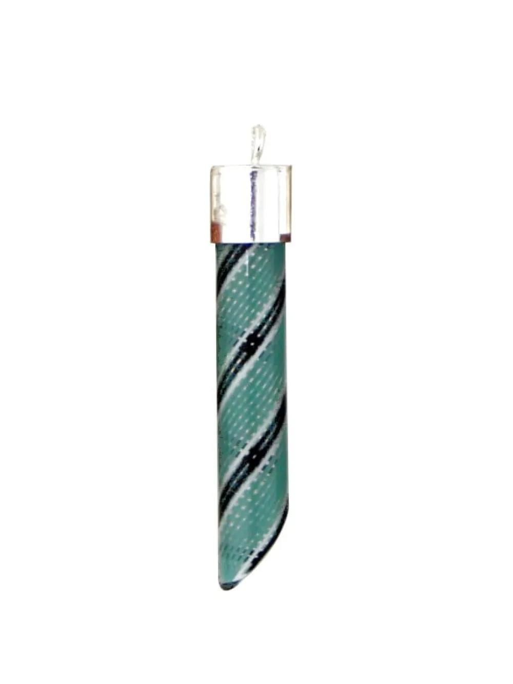 Light Blue Glass Pendant Necklace- Necklaces & Pendants