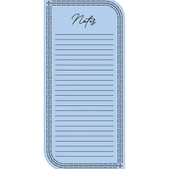 Light Blue Magnetic List Pad- Journals & Other Stationery